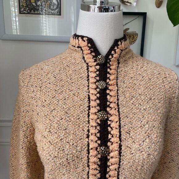 Vintage 70s St John for Saks Fifth Avenue Boucle Tweed XS 2 4 - Picture 2 of 9